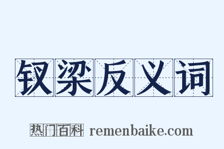 钗梁反义词是什么意思的图片